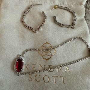 Kendra Scott earrings and bracelet